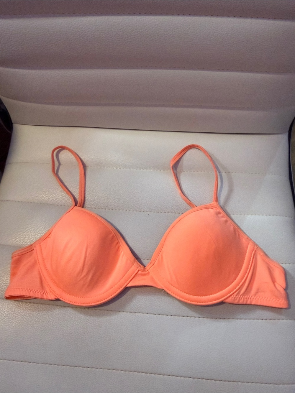 aerie Coral Peach Padded T-Shirt Bra
